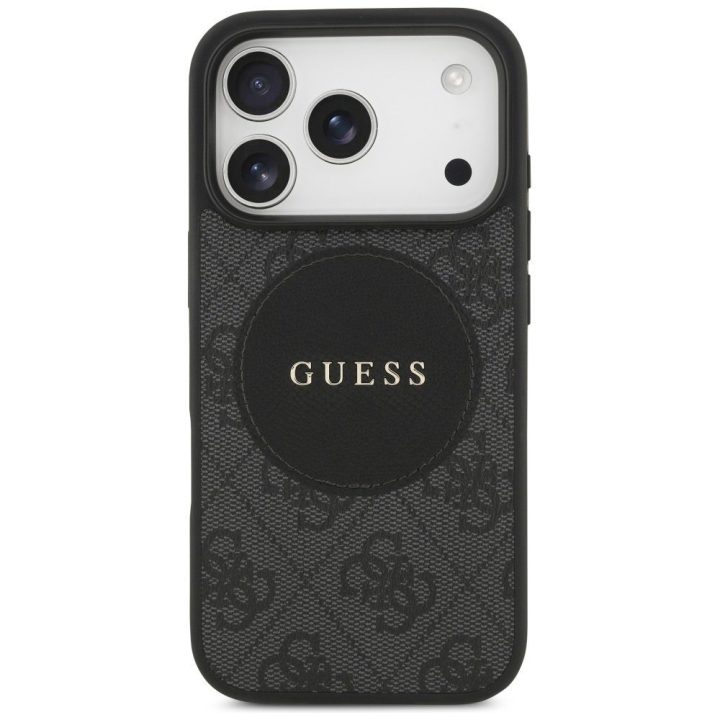 Telefono dėklas iPhone 17 Pro juodas MagSafe Guess