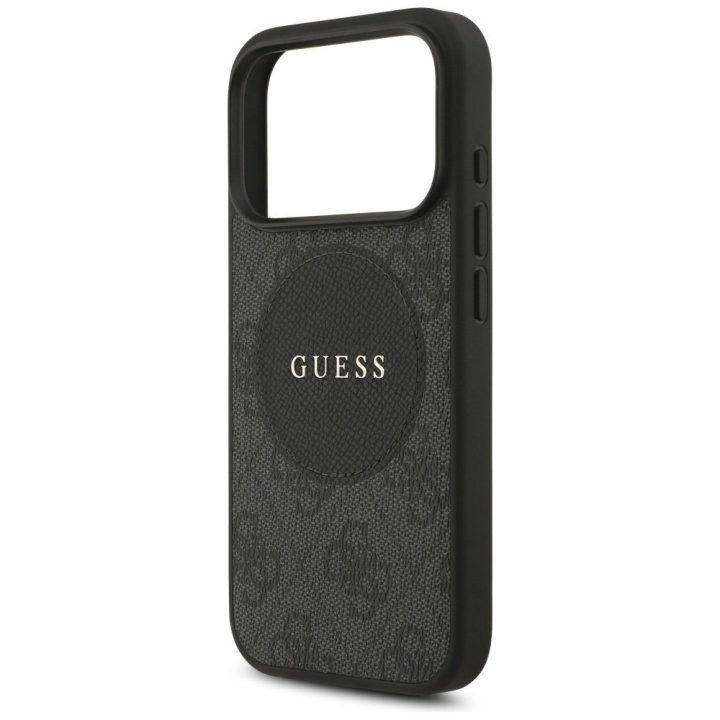 Telefono dėklas iPhone 17 Pro juodas MagSafe Guess