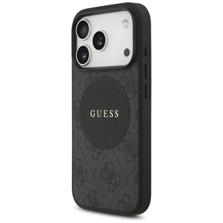 Telefono dėklas iPhone 17 Pro juodas MagSafe Guess