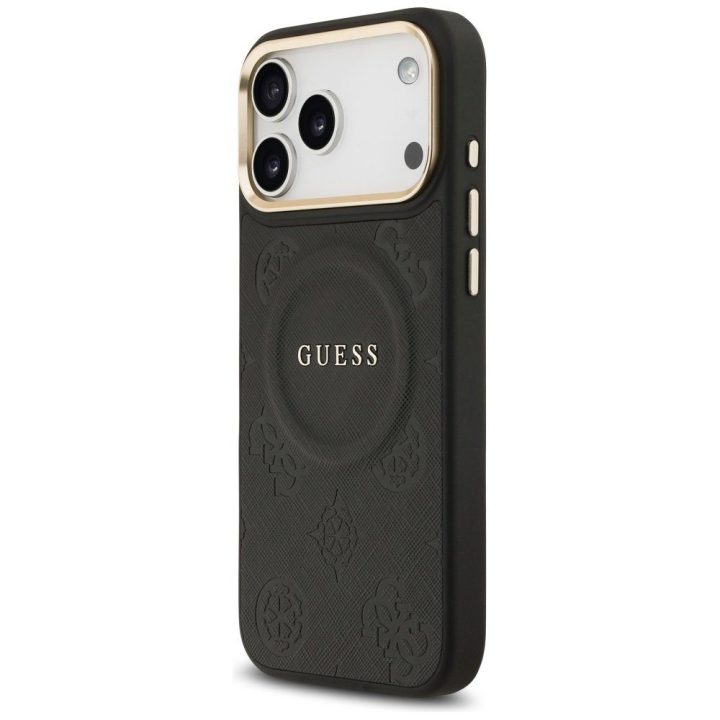 Telefono dėklas iPhone 17 Pro Max juodas MagSafe Guess