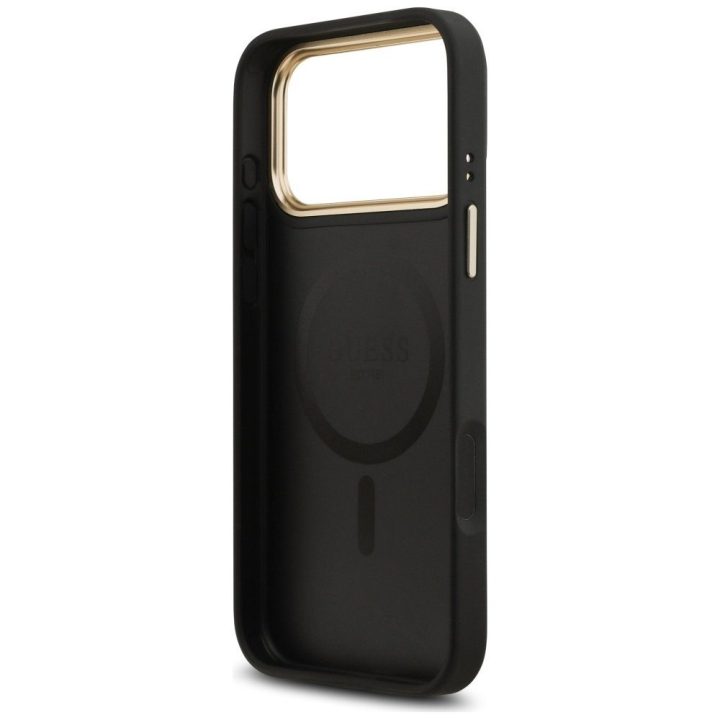 Telefono dėklas iPhone 17 Pro Max juodas MagSafe Guess