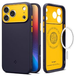 Telefono dėklas iPhone 17 Pro Max tamsiai mėlynas MagSafe Spigen
