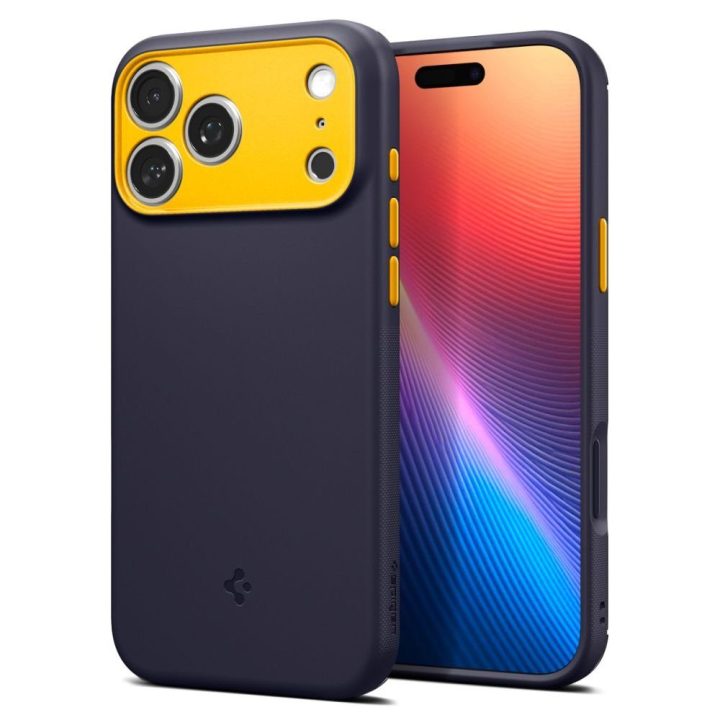 Telefono dėklas iPhone 17 Pro Max tamsiai mėlynas MagSafe Spigen
