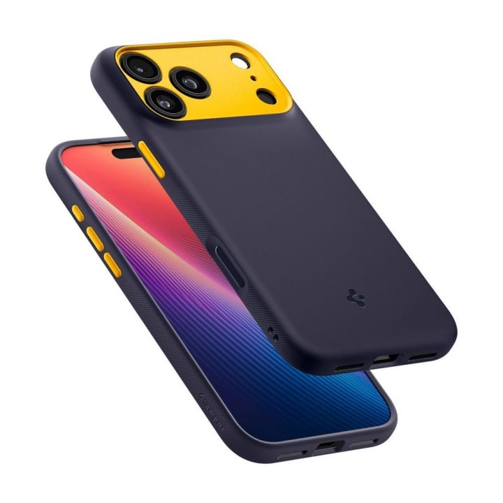 Telefono dėklas iPhone 17 Pro Max tamsiai mėlynas MagSafe Spigen