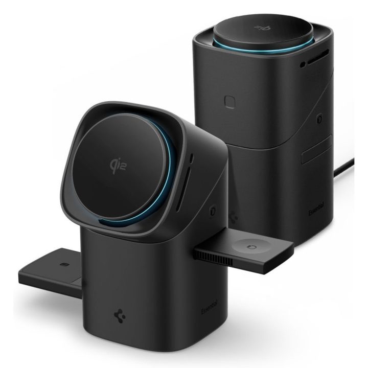 Belaidis kroviklis 3 in 1 QI2 juodas Spigen Essential EF223MS