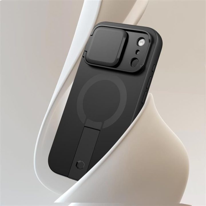 Telefono dėklas iPhone 17 Pro juodas Kevlar MagSafe