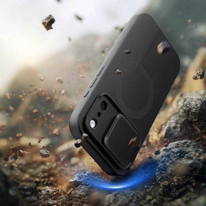 Telefono dėklas iPhone 17 Pro juodas Kevlar MagSafe