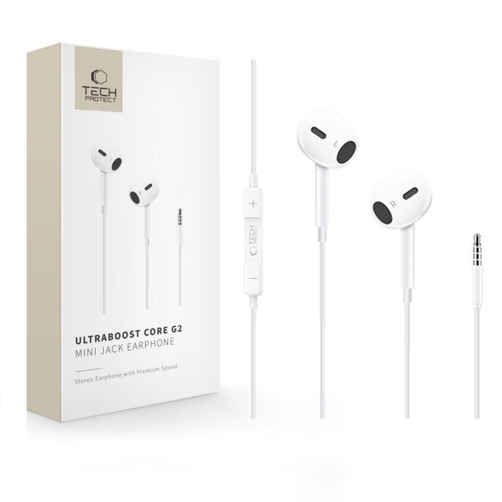 Ausinės su laidu baltos 3,5 mm Ultraboost Core G2