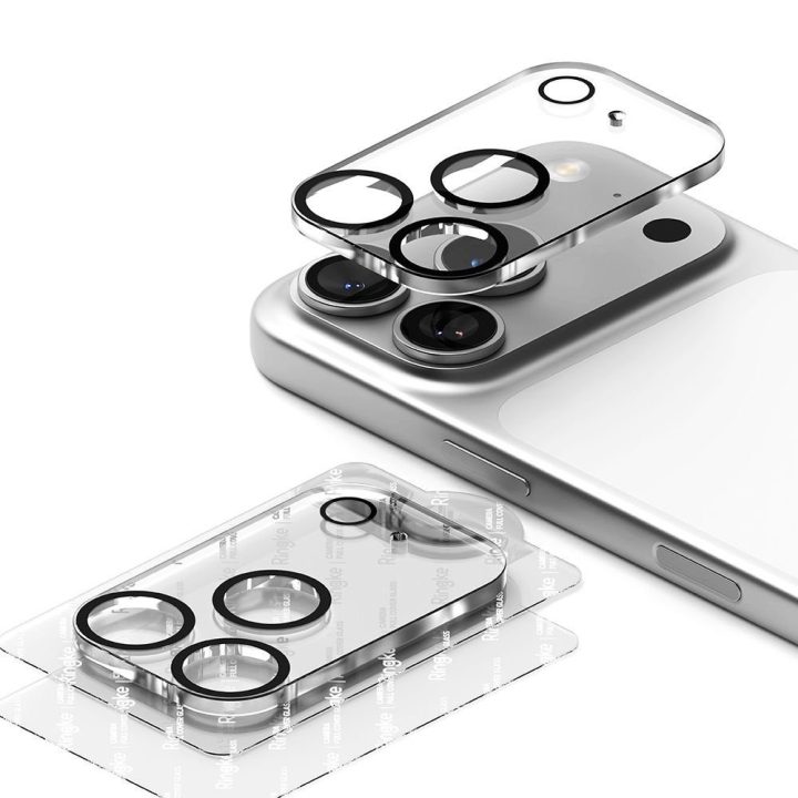 Kameros stikliukas iPhone 17 Pro juodas 2 vnt. Ringke