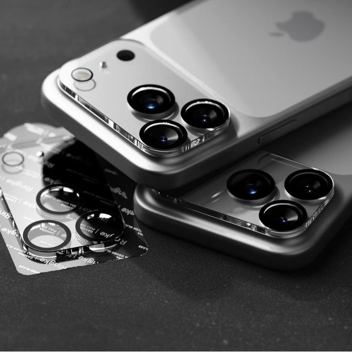 Kameros stikliukas iPhone 17 Pro juodas 2 vnt. Ringke
