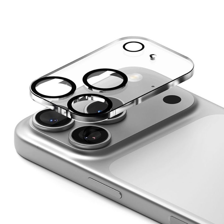 Kameros stikliukas iPhone 17 Pro juodas 2 vnt. Ringke