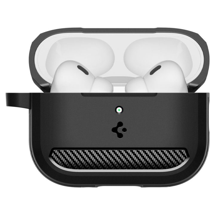 Ausinių dėklas AirPods 3 juodas matinis Spigen Rugged Armor