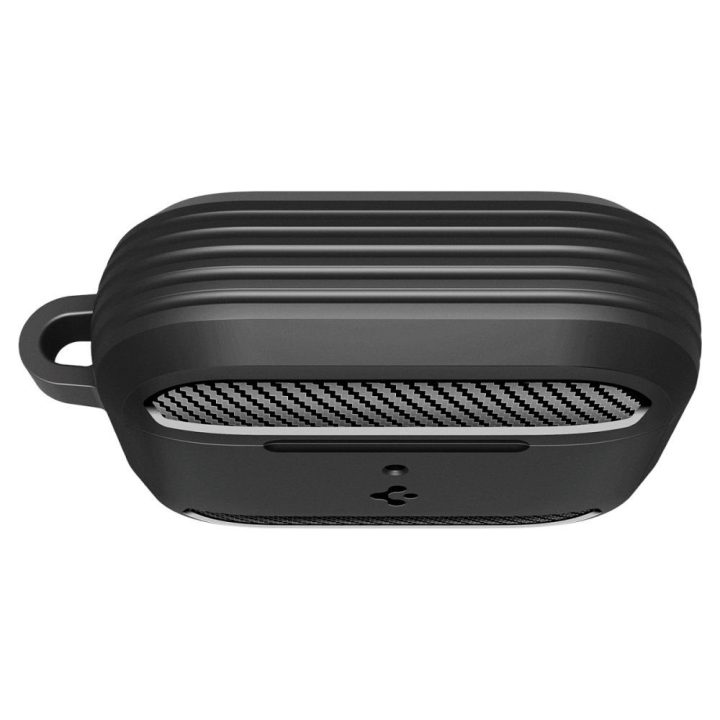 Ausinių dėklas AirPods 3 juodas matinis Spigen Rugged Armor