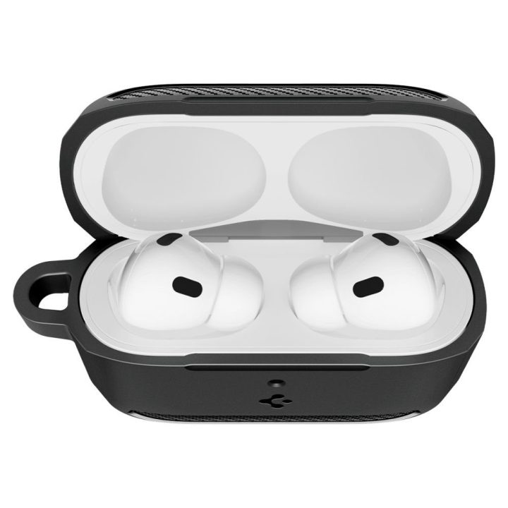 Ausinių dėklas AirPods 3 juodas matinis Spigen Rugged Armor