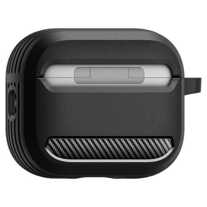 Ausinių dėklas AirPods 3 juodas matinis Spigen Rugged Armor