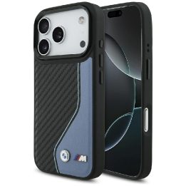 Telefono dėklas iPhone 17 Pro mėlynas MagSafe BMW M Carbon