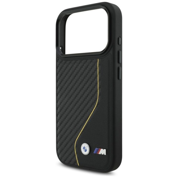 Telefono dėklas iPhone 17 Pro juodas MagSafe karboninis BMW