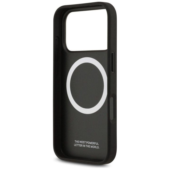 Telefono dėklas iPhone 17 Pro juodas Kevlar MagSafe BMW M