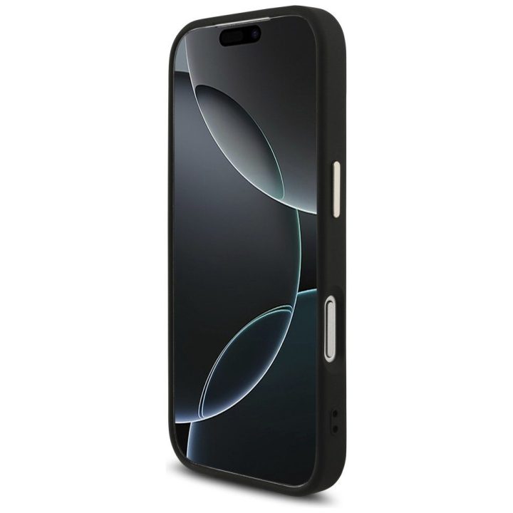 Telefono dėklas iPhone 17 Pro juodas auksinis Guess