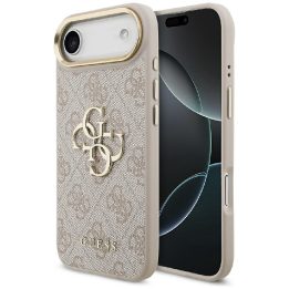 Telefono dėklas iPhone rožinio aukso spalvos margintas Guess