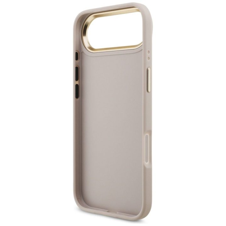 Telefono dėklas iPhone rožinio aukso spalvos margintas Guess