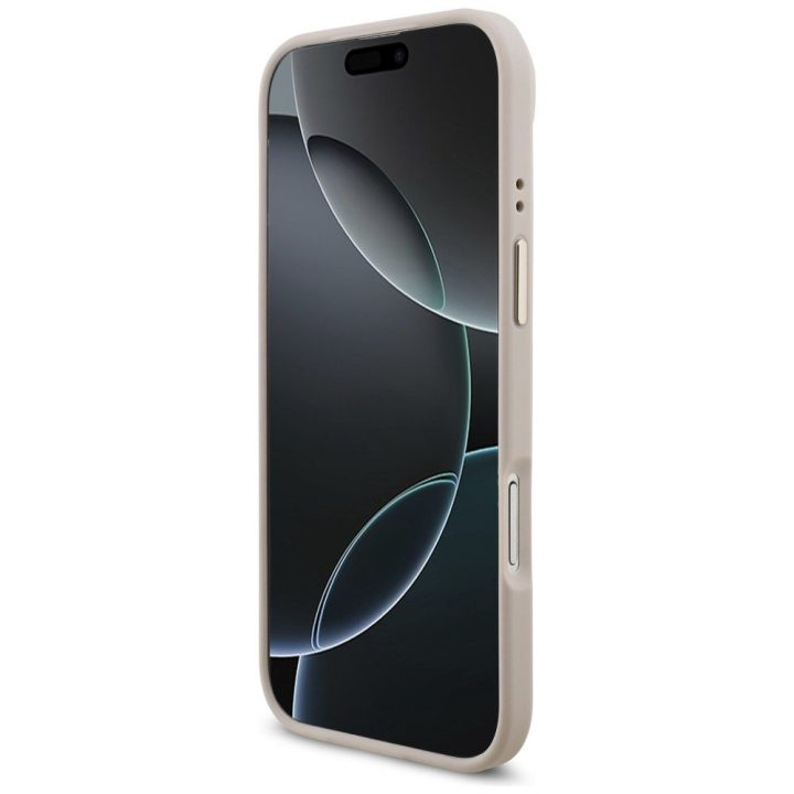 Telefono dėklas iPhone rožinio aukso spalvos margintas Guess