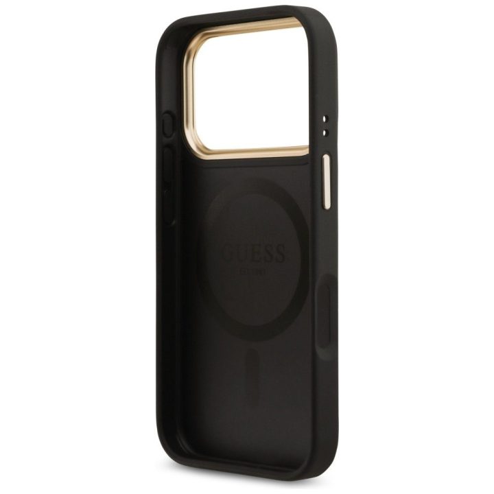 Telefono dėklas iPhone 17 Pro juodas MagSafe Guess