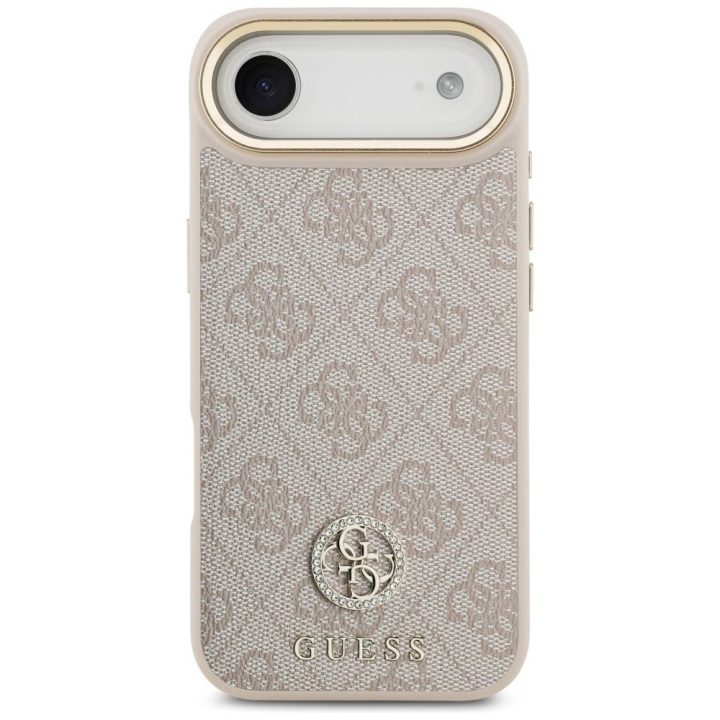 Telefono dėklas iPhone 14 juodas margintas MagSafe Guess