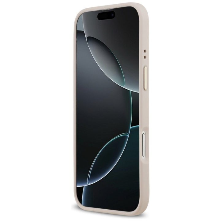 Telefono dėklas iPhone 14 juodas margintas MagSafe Guess