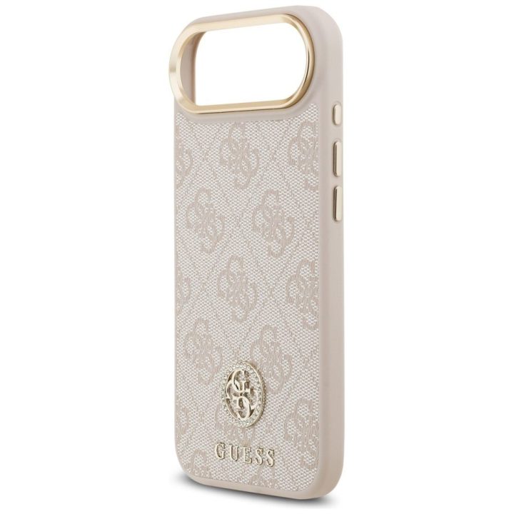 Telefono dėklas iPhone 14 juodas margintas MagSafe Guess