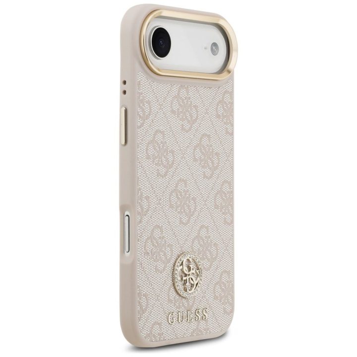 Telefono dėklas iPhone 14 juodas margintas MagSafe Guess