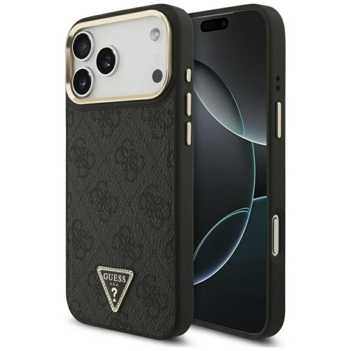 Telefono dėklas iPhone 17 Pro Max juodas MagSafe Guess