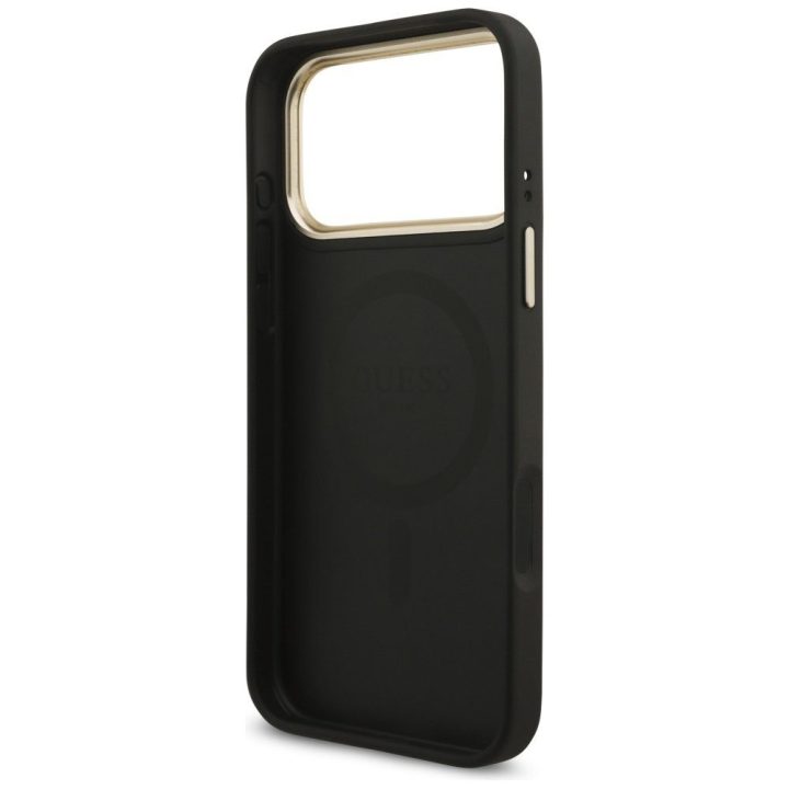 Telefono dėklas iPhone 17 Pro Max juodas MagSafe Guess