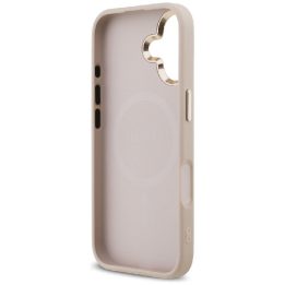 Telefono dėklas iPhone 17 smėlio spalvos MagSafe Guess