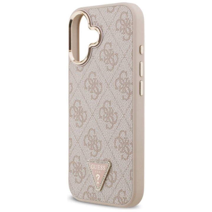 Telefono dėklas iPhone 17 smėlio spalvos MagSafe Guess