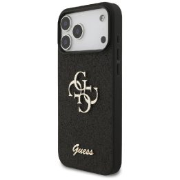 Telefono dėklas iPhone 17 Pro Max juodas blizgus Guess