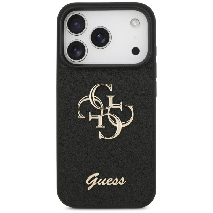 Telefono dėklas iPhone 17 Pro juodas blizgus Guess