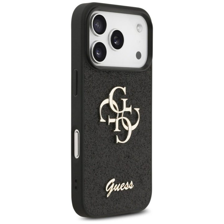 Telefono dėklas iPhone 17 Pro juodas blizgus Guess