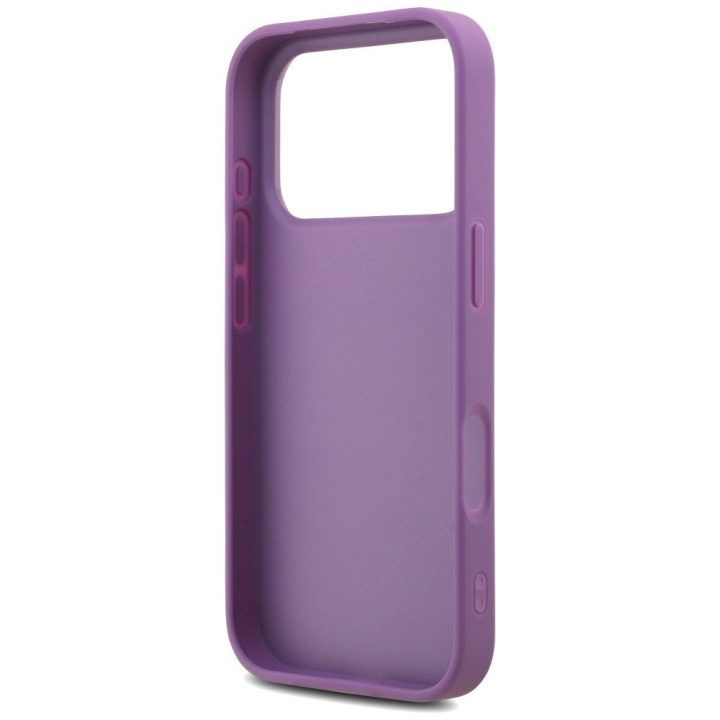 Telefono dėklas iPhone 17 Pro violetinis blizgus Guess