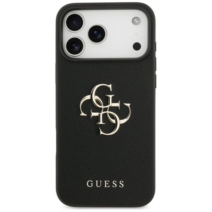 Telefono dėklas iPhone 17 Pro Max juodas Guess Classic Logo
