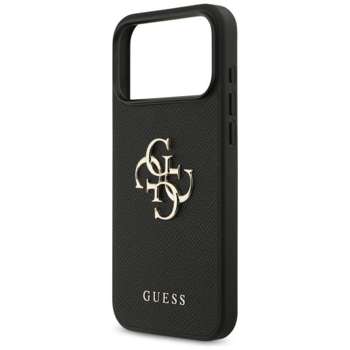 Telefono dėklas iPhone 17 Pro Max juodas Guess Classic Logo