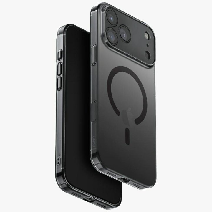 Telefono dėklas iPhone 17 Pro Max juodas MagSafe Uniq