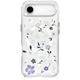 Telefono dėklas iPhone skaidrus magnetinis gėlėtas Uniq Coehl Amara