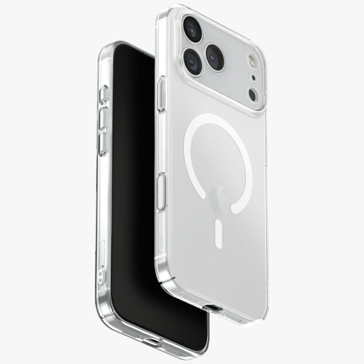 Telefono dėklas iPhone 17 Pro Max skaidrus MagSafe Uniq