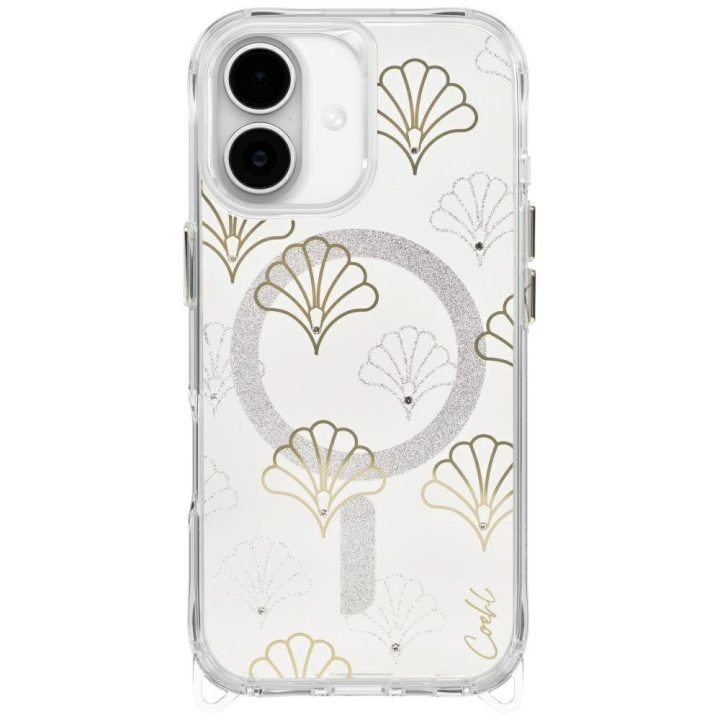 Telefono dėklas iPhone 17 sidabrinis magnetinis Uniq Coehl Maree