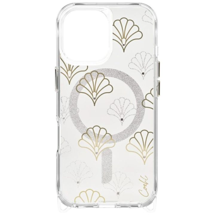 Telefono dėklas iPhone 17 sidabrinis magnetinis Uniq Coehl Maree