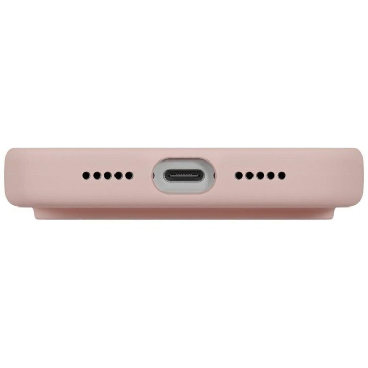 Telefono dėklas iPhone 17 Pro rožinis MagClick Uniq Lino