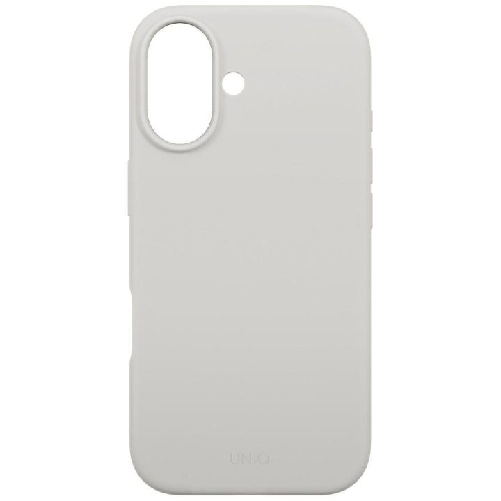 Telefono dėklas iPhone 17 pilkas MagSafe Uniq Lino