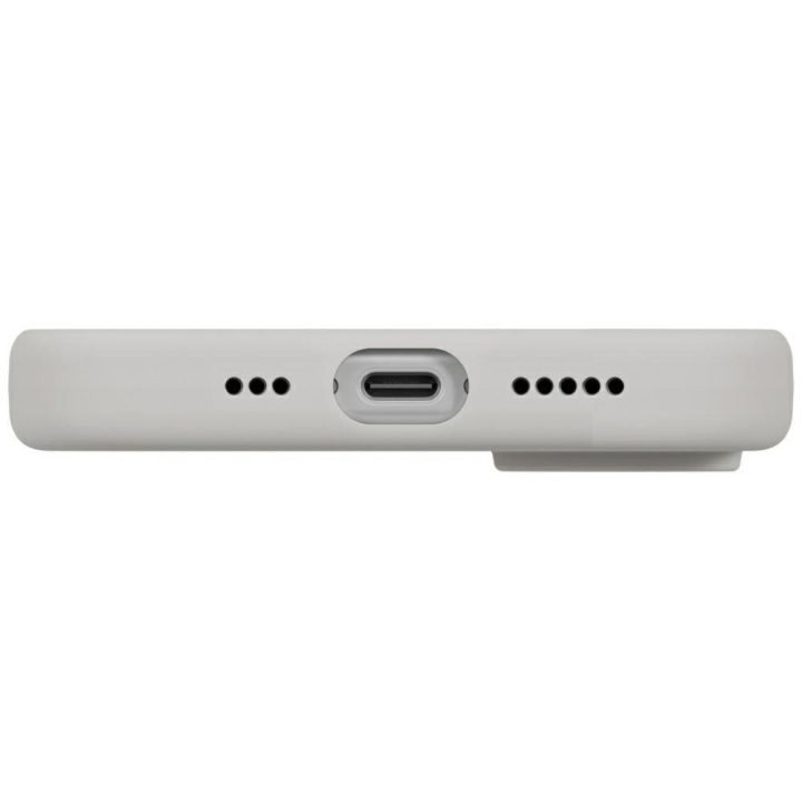 Telefono dėklas iPhone 17 pilkas MagSafe Uniq Lino
