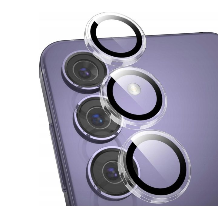 Grūdinto stiklo komplektas Samsung Galaxy S25 FE skaidrus 3 vnt.